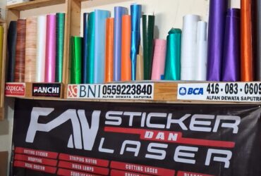 Fan sticker dan laser guwang