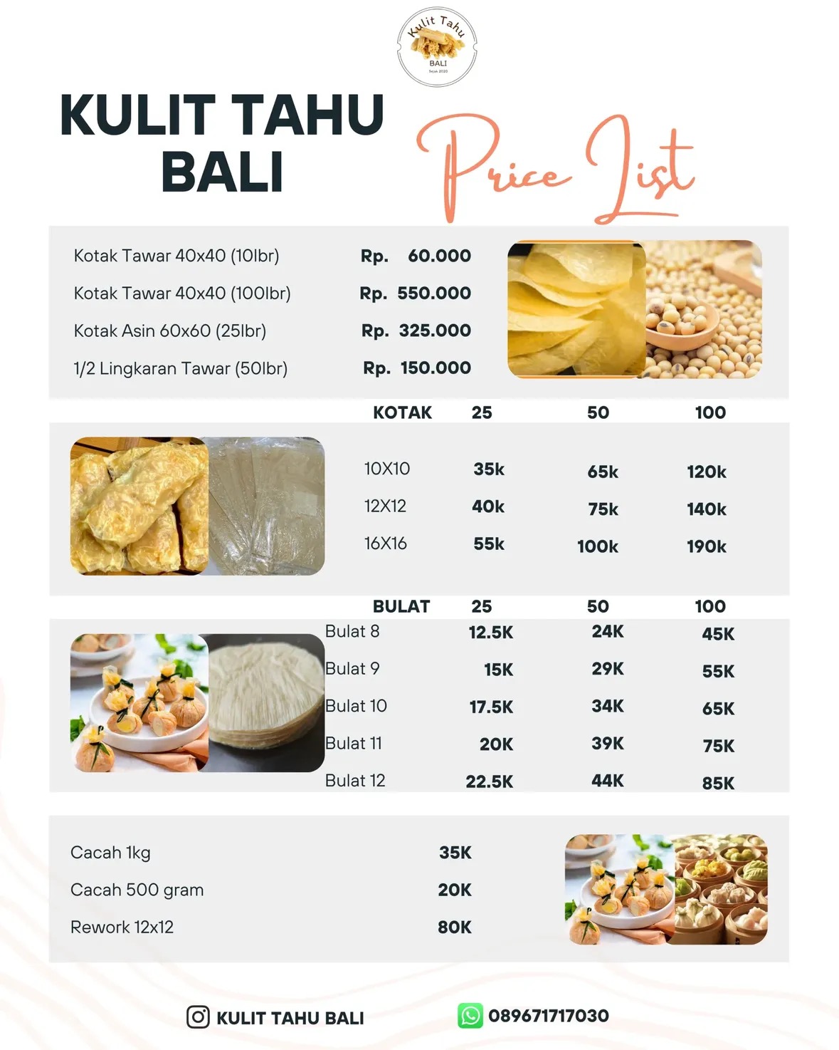 KULIT TAHU BALI